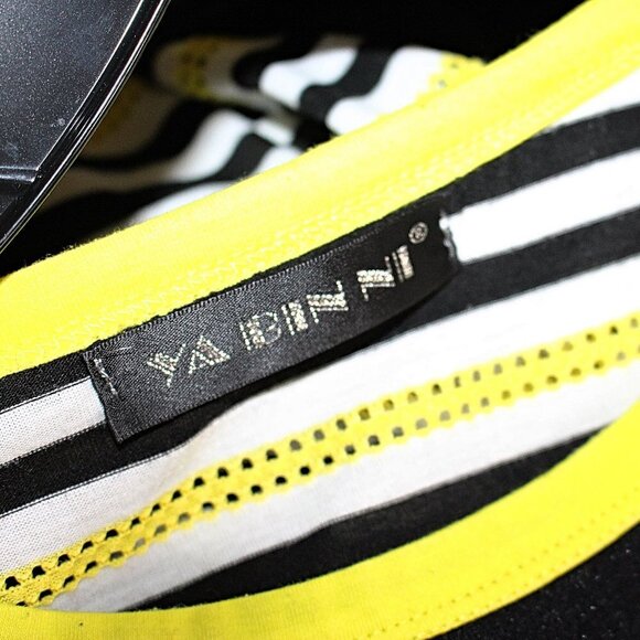 Vintage 1990s - Retro Natural Geometry Cocoon Top in Bright Neon - MTV Style - Picture 6 of 7